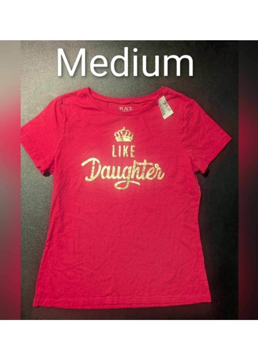 The Children's Place Pink Short-Sleeve Tee with Gold Script